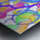 Neon Bubblegum Metal print