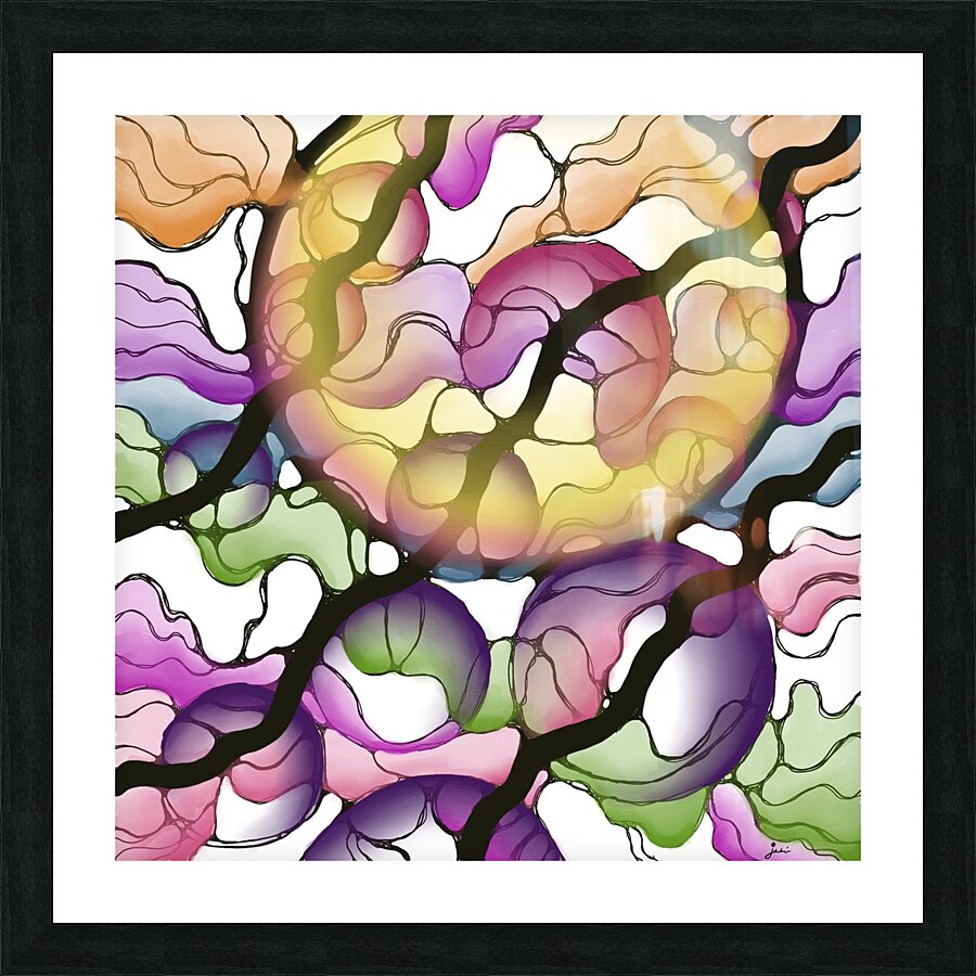 Darth Grape Picture Frame print