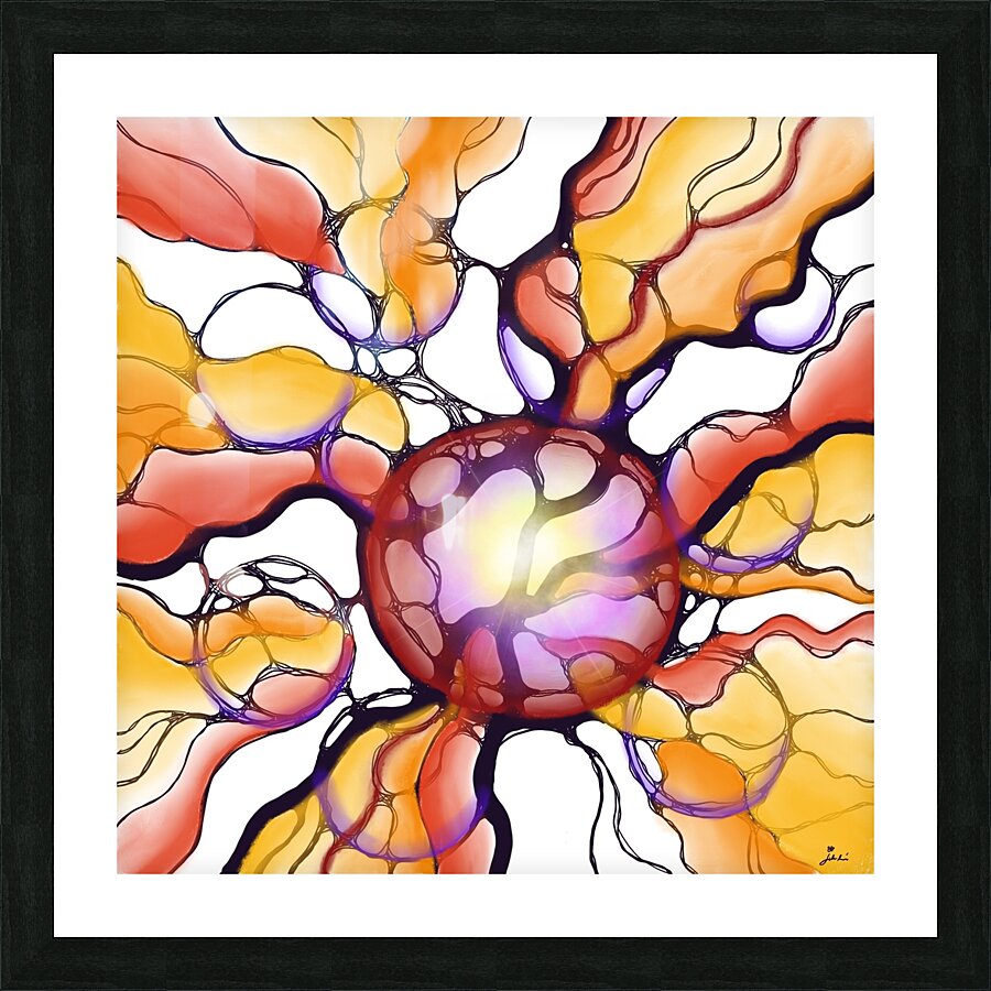 Fire Storm Picture Frame print