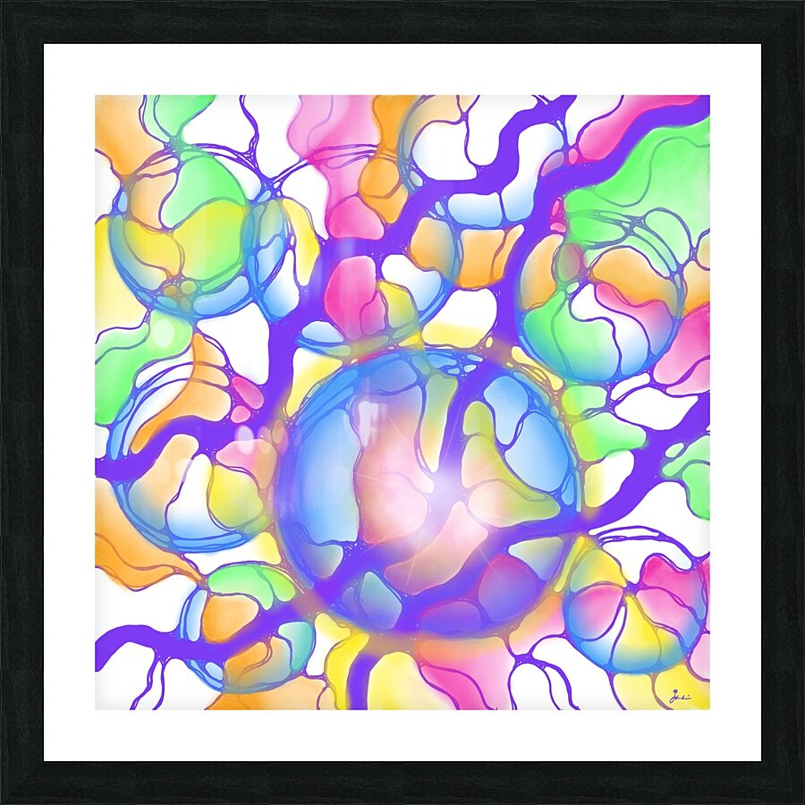 Neon Bubblegum Picture Frame print