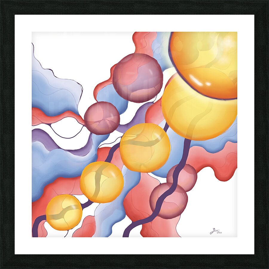 Jellyfish Sunset Picture Frame print