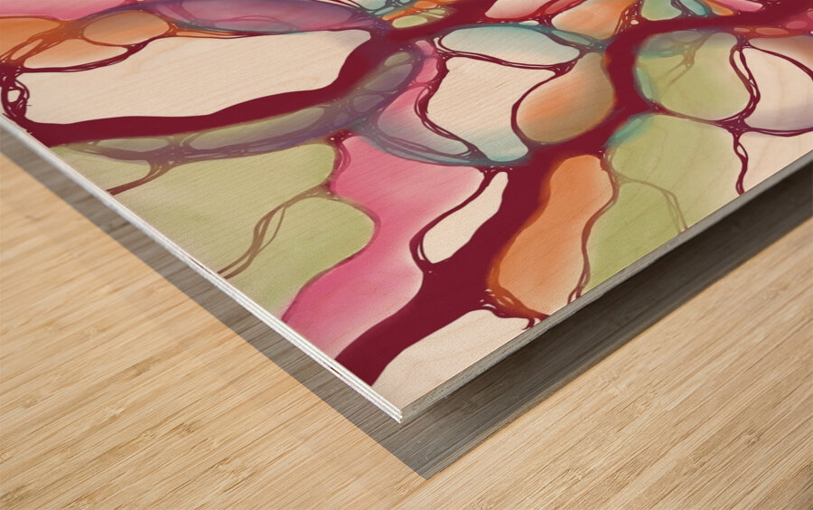 Concerto in Red Impression sur bois