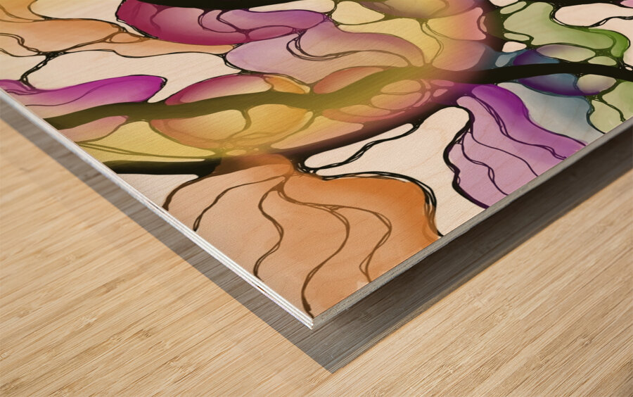 Darth Grape Wood print