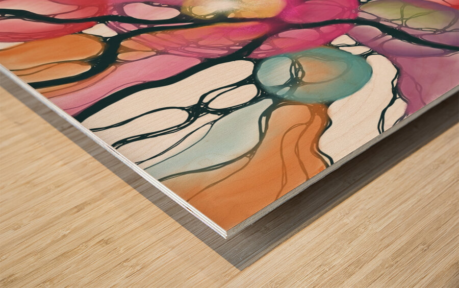 Iris Impression sur bois