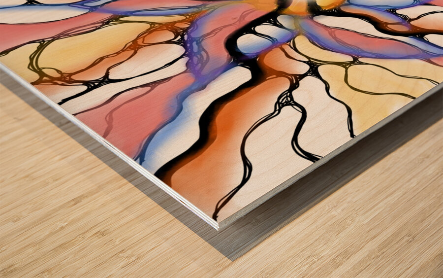 Meadow Star Wood print