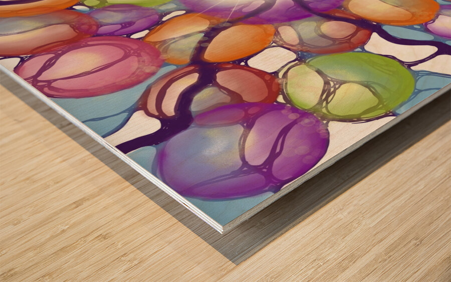 Microcosm Impression sur bois