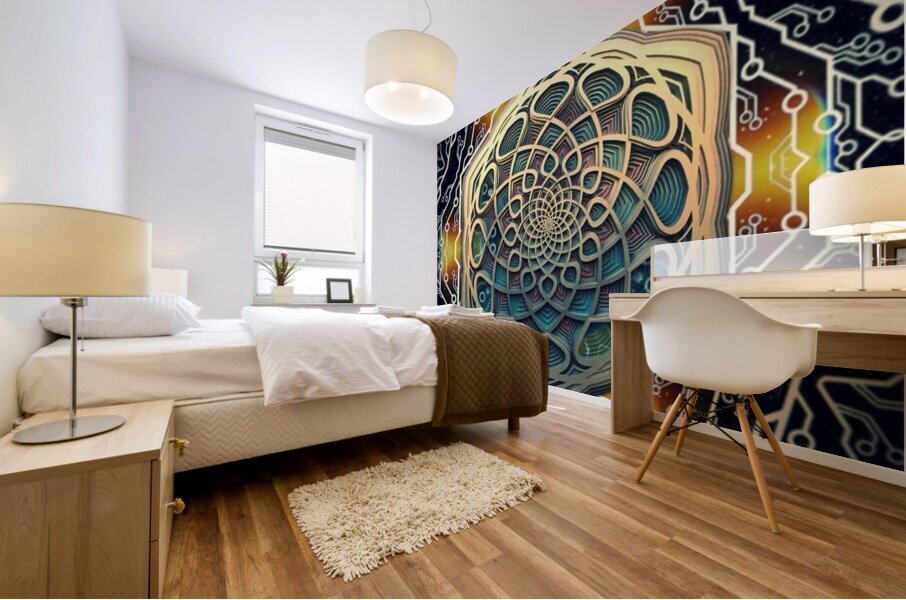 Burst v3 Mural print