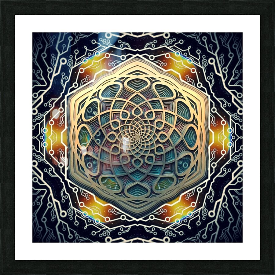 Burst v3 Picture Frame print