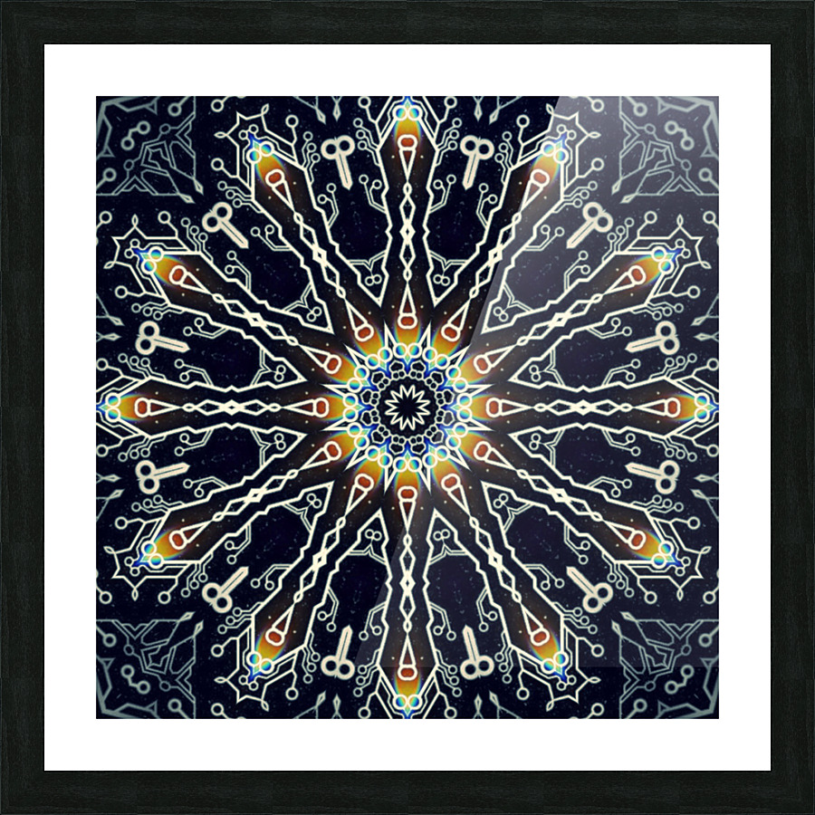 Burst v5 Picture Frame print