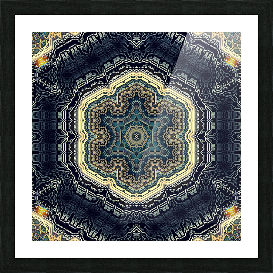 Fractaling Pattern v1 Picture Frame print