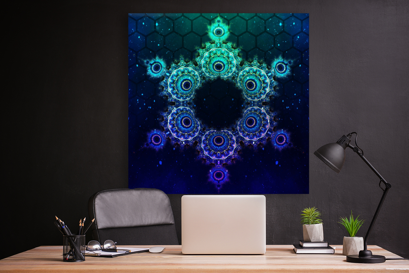 Psychedelic Snowflake Reproduction