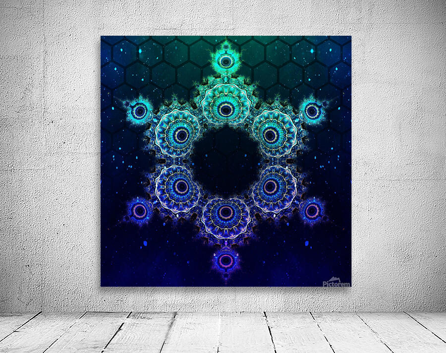 Psychedelic Snowflake Wall Preview