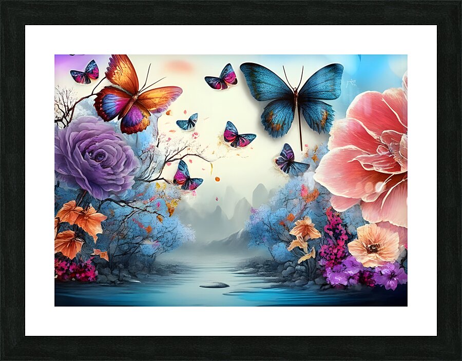 Butterfly Valley  Picture Frame print