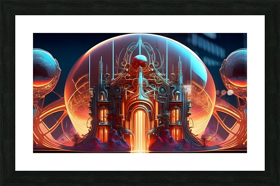 Galactic Palace Picture Frame print