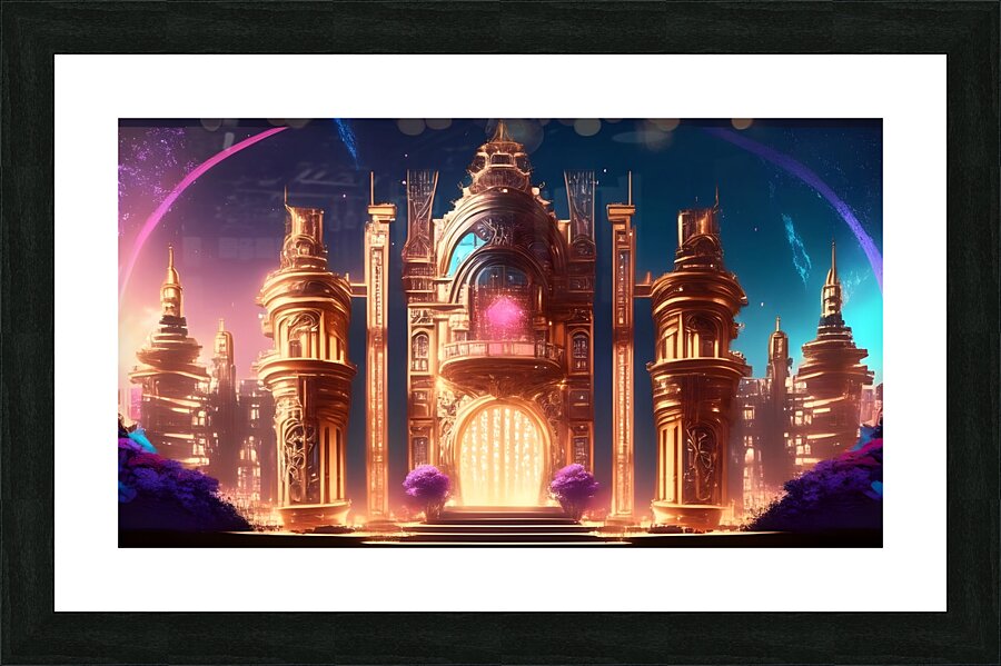 Celestial Citadel Picture Frame print