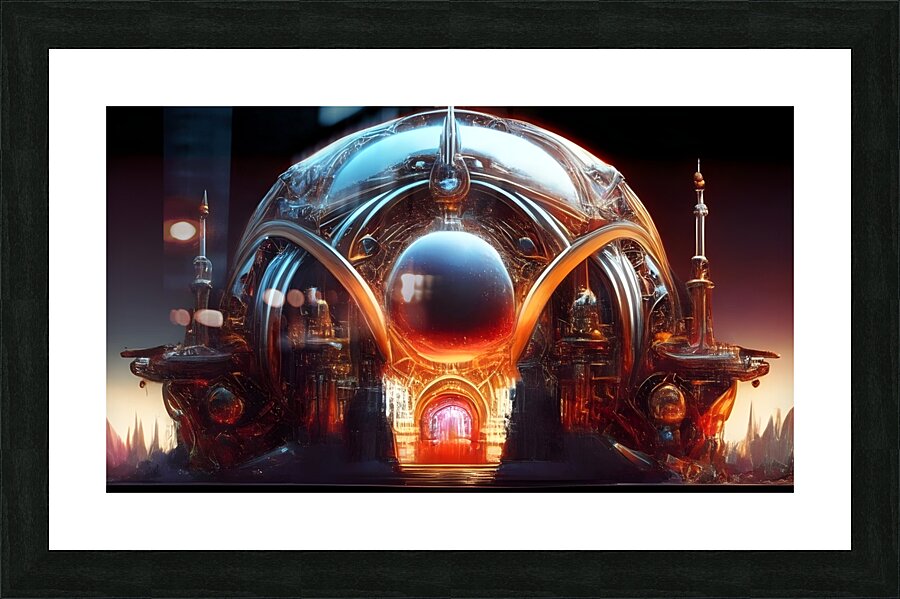 Cosmos Chateau Picture Frame print