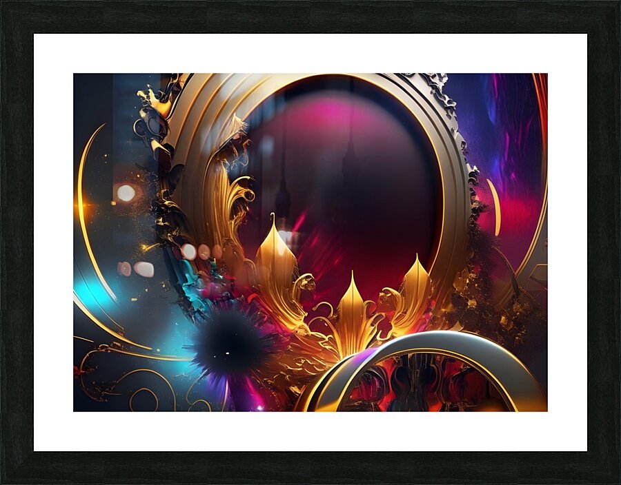 Chromatic Abstract Picture Frame print