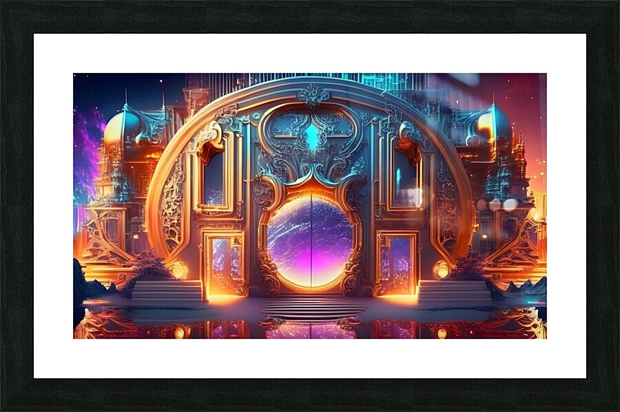 Pulsar Manor Picture Frame print