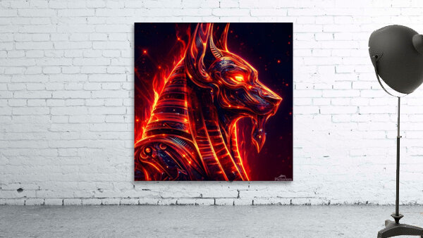 Fiery ANubu Wall Preview