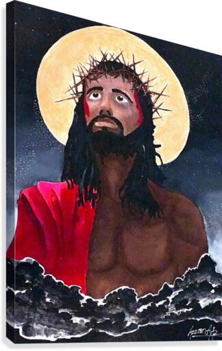 Black Jesus  Canvas Print