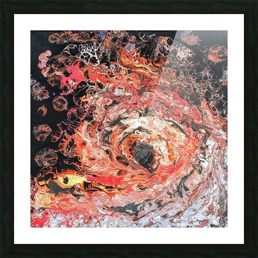 Lava wave Picture Frame print