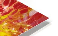 Red burst HD Metal print