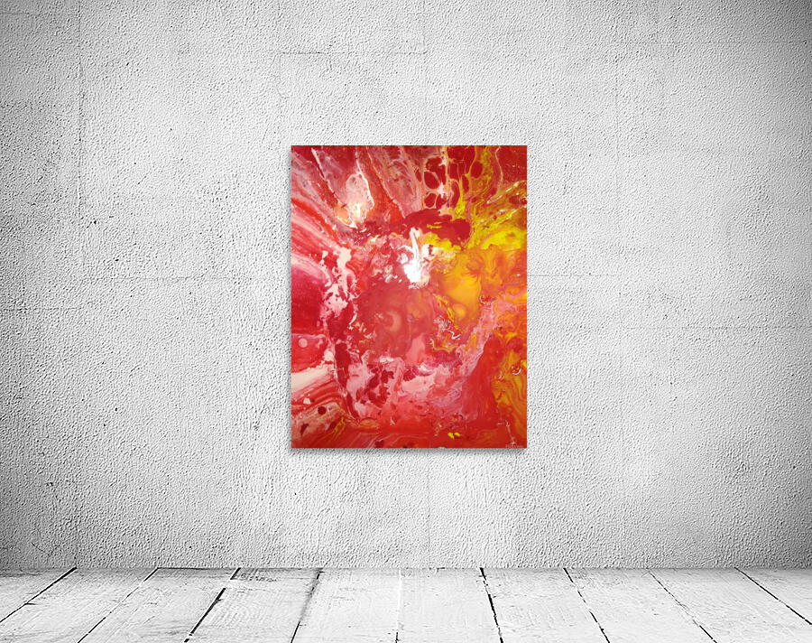 Red burst Wall Preview