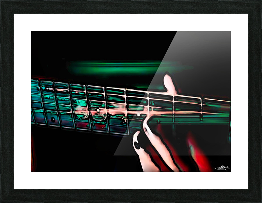 PSYCHEDELIC GUITAR Picture Frame print