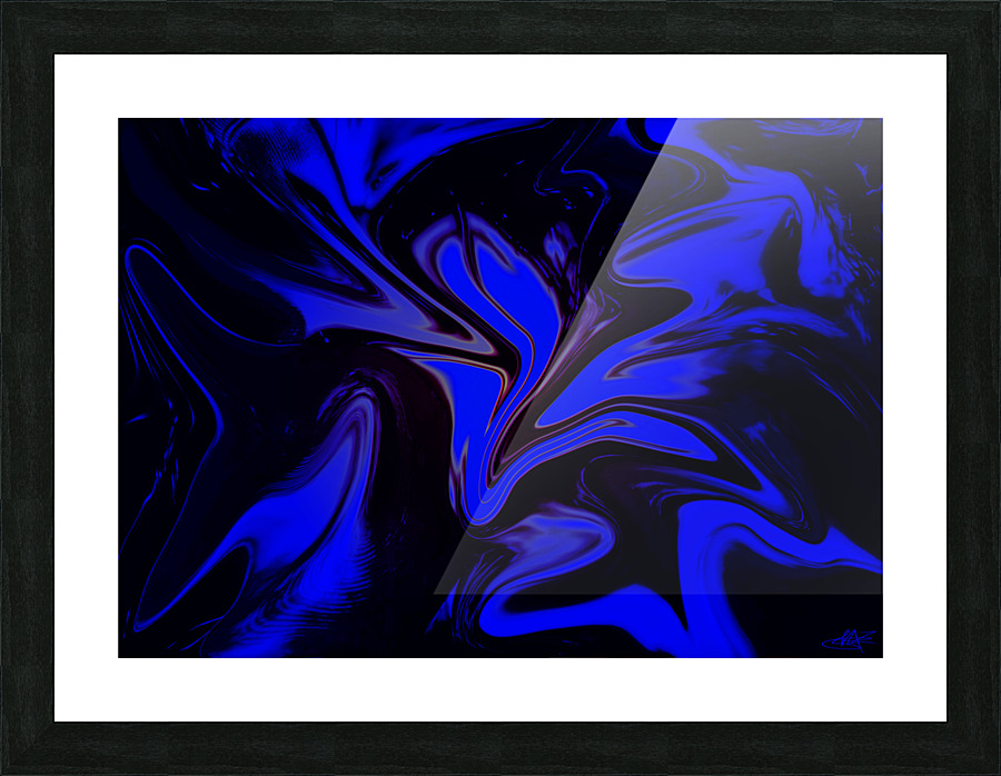 ELECTRIK BLUE Picture Frame print