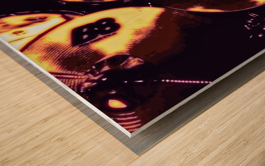 FUNKY DRUMS Wood print