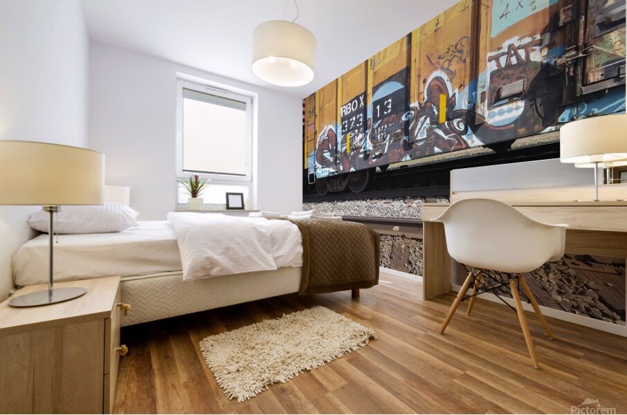 RAIL CART ART Mural print