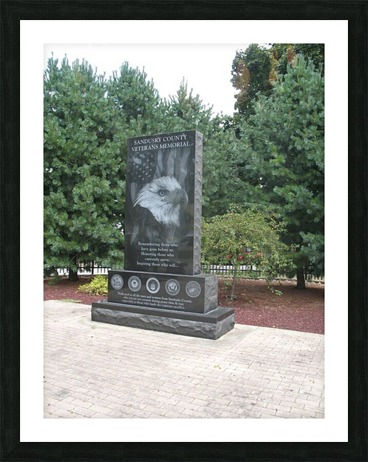SANDUSKY COUNTY WAR MEMORIAL Picture Frame print