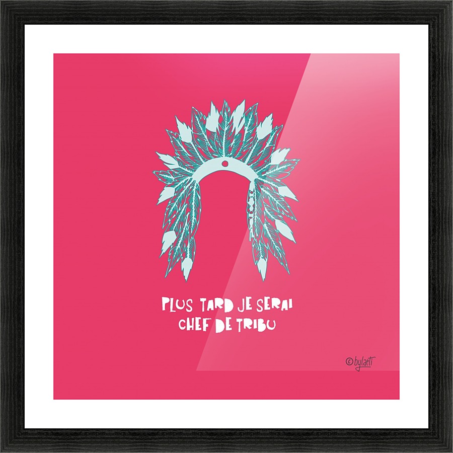 COIFFE D INDIEN Picture Frame print