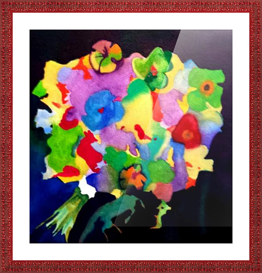 bouquet Picture Frame print