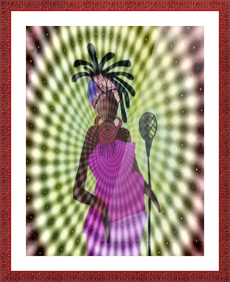 spoken illusion.v1 Picture Frame print