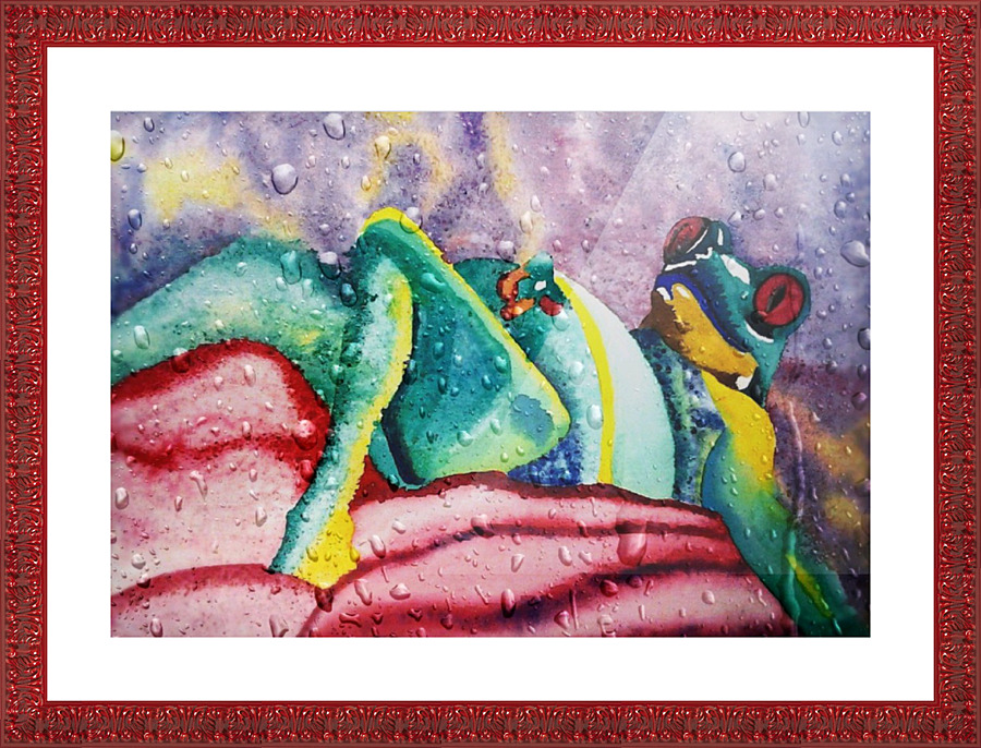 FROGGY.v3 Picture Frame print
