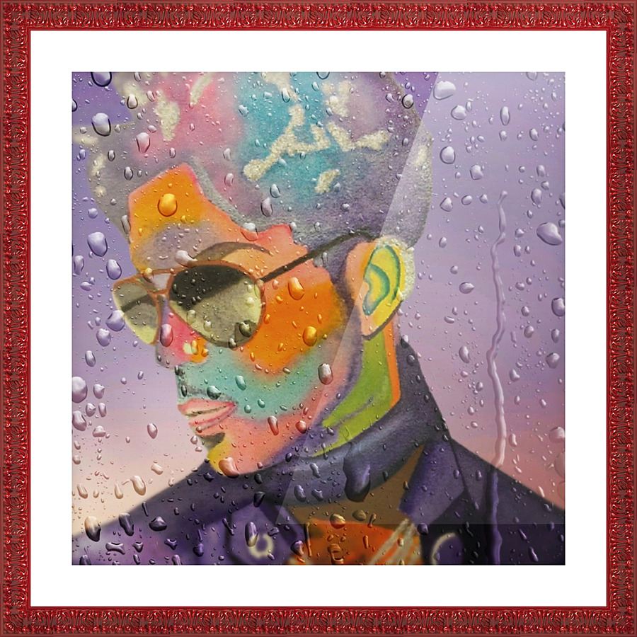 purple RAIN Picture Frame print
