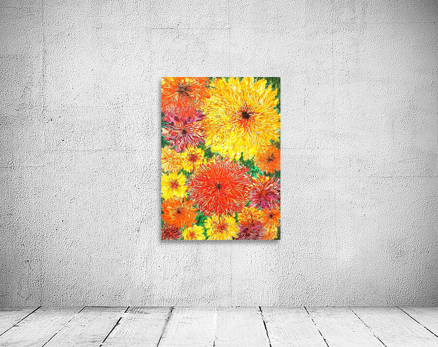 Fall Mums Wall Preview