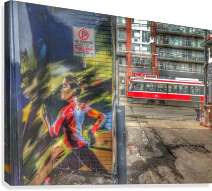 Running Streets -Toronto Canvas Print