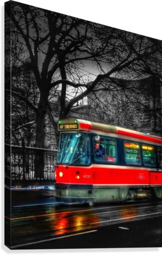 Queen St. Streetcar - Toronto Canvas Print