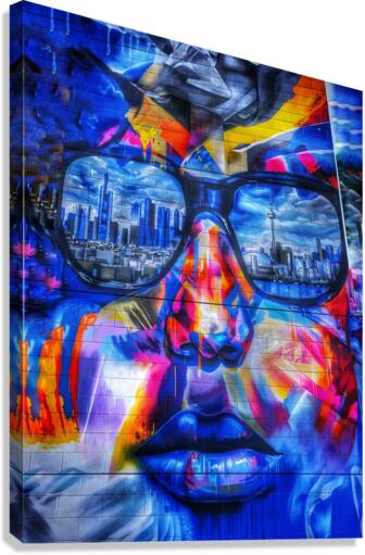 Graffiti Face - Toronto Canvas Print