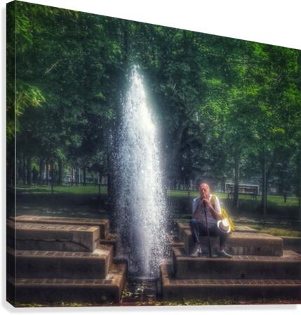 Wasting Time and Water Canvas Print