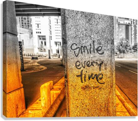 Smile all the time Canvas Print