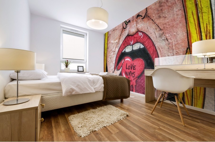 Love Hurts Mural print