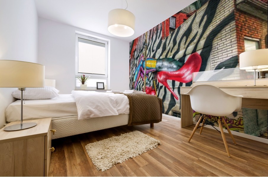 Kicking Boots - Toronto Mural print