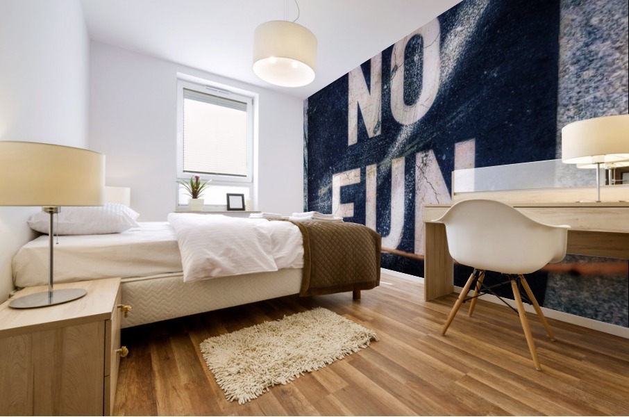 No Fun Mural print