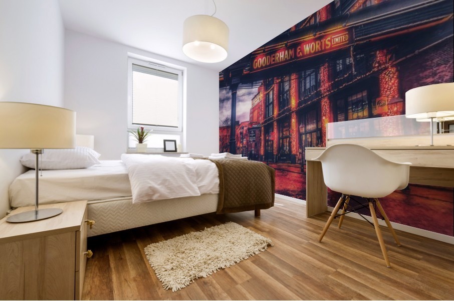 Distillery Clock  Mural print