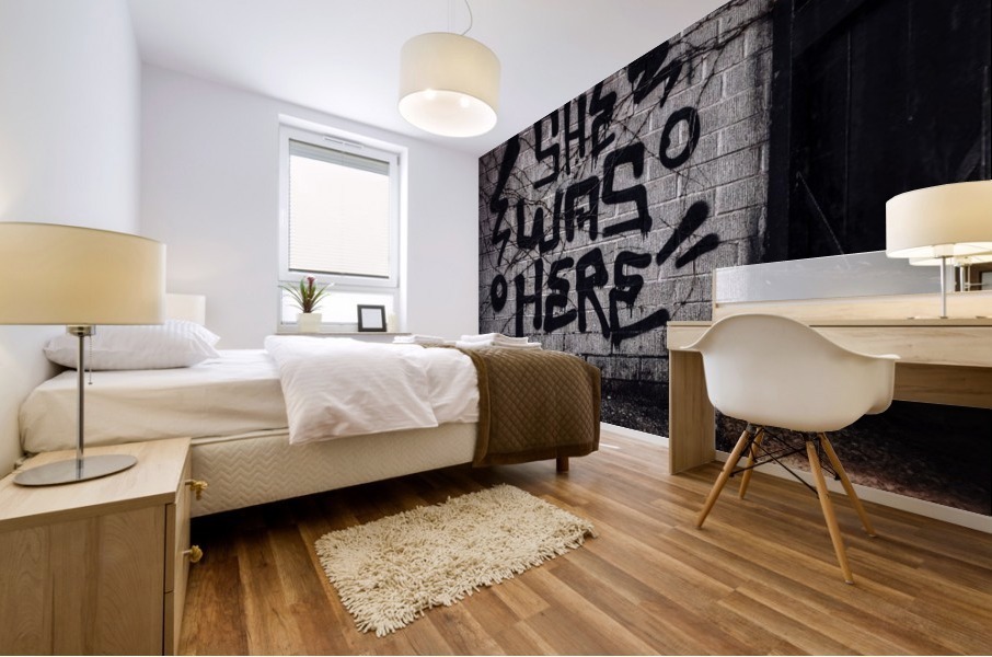 She was here... Mural print