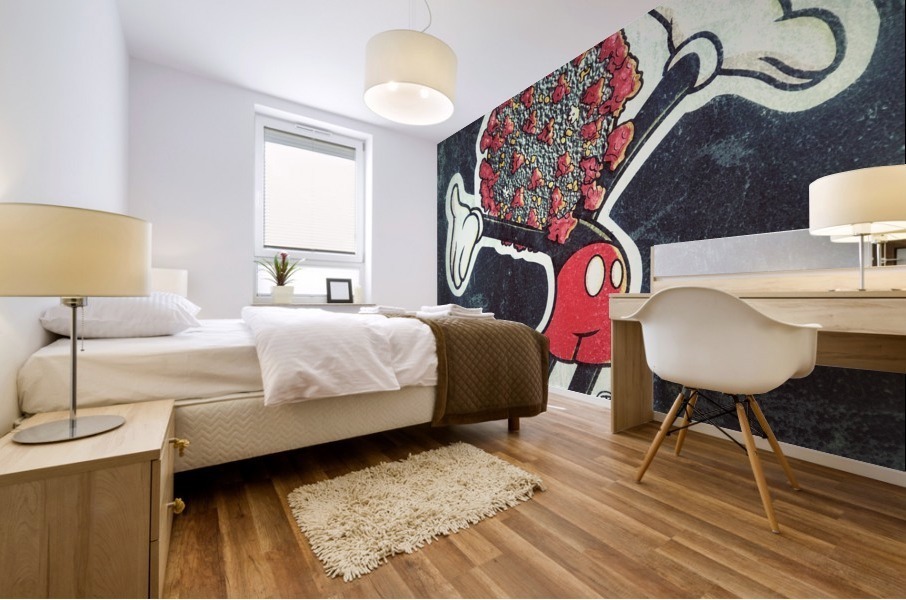 Fighting Mickey Mural print