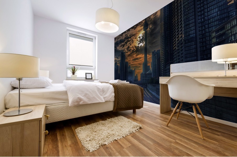 Morning Run Mural print